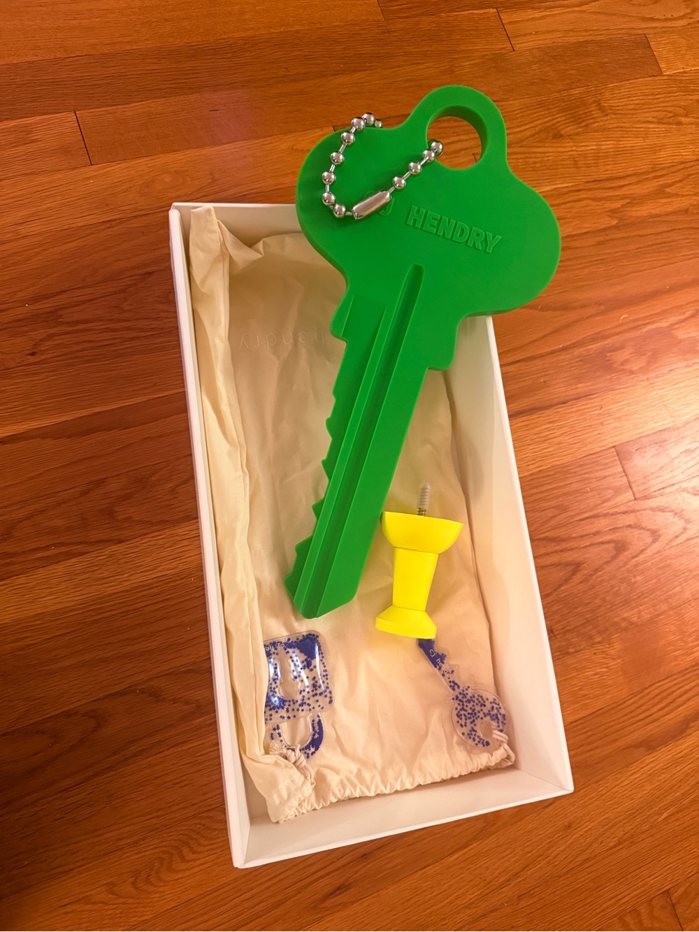 CJ Hendry Lost & Found Green Key Collectible Art Object